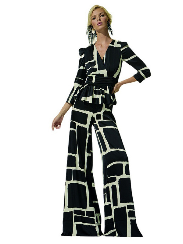 Dvodijelni set Afrička odjeća Afrička nova Dashiki moda odijela s printom cvijeća Top i hlače Hlače Odjevne kombinacije za zabavu