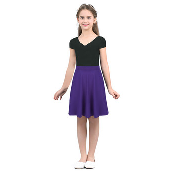 Παιδικά κορίτσια Μακριά φούστα με ριγέ διχτυωτό ύφασμα Casual party Maxi φούστα Παιδική μονόχρωμη φούστα χορού για παράσταση μπαλέτου