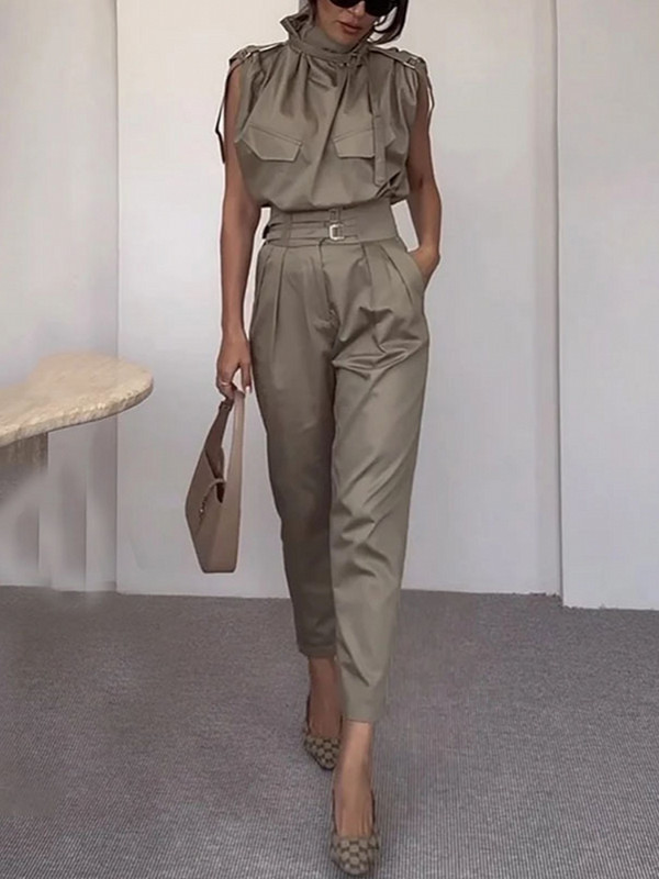 2-osalised naiste komplektid 2023, uus saabumine, suve sügis, sobivad komplektid, kaheosalised komplektid, varrukateta ülemised püksid, ülikonnad, komplektid, riided