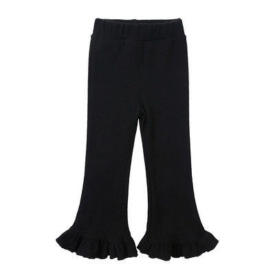 2023 Παιδικά κοριτσίστικα κολάν κολάν με μασίφ ρίγες ψηλό ελαστικό βαμβακερό παντελόνι σε μπότα κομμένο για 12M-8T εφηβικό παντελόνι με βολάν