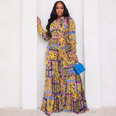 Vară, toamnă, 2 piese, set femei, cămașă cu mânecă lungă, bluză, top și pantaloni, costume, ținute, modă, birou, damă, seturi asortate ținută