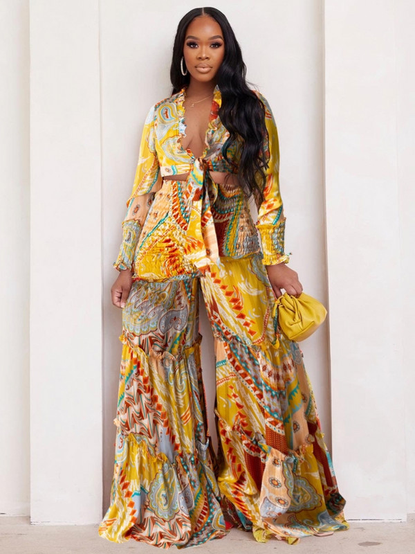 Vară, toamnă, 2 piese, set femei, cămașă cu mânecă lungă, bluză, top și pantaloni, costume, ținute, modă, birou, damă, seturi asortate ținută