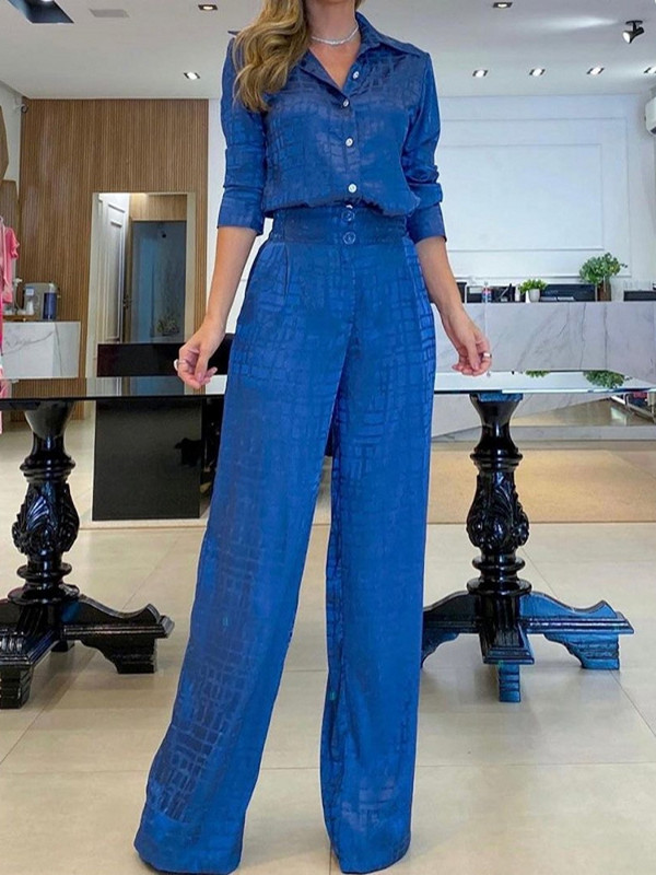 2-dijelni ženski kompleti Odgovarajući setovi Rešetkasti print Dvodijelni kompleti Hlače Odijela Odijela Odjeća 2023 Novi dolazak Proljeće Jesen