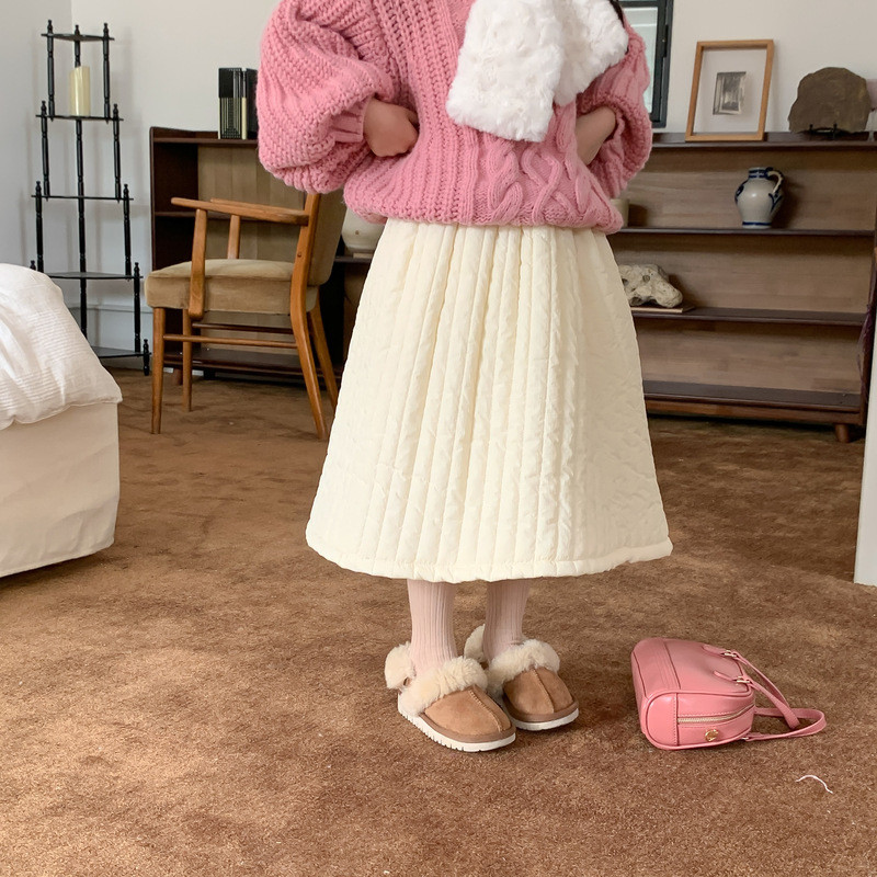 Zimske pamučno podstavljene suknje za djevojčice od 1 do 7 godina, deblja topla suknja za sve vrste dječje mode