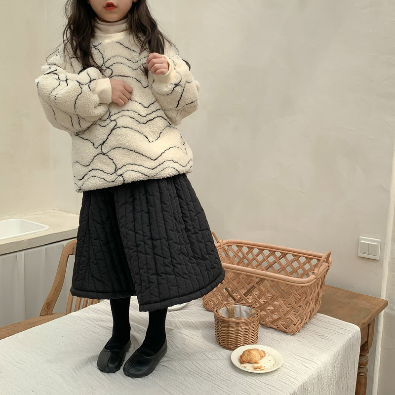 Zimske pamučno podstavljene suknje za djevojčice od 1 do 7 godina, deblja topla suknja za sve vrste dječje mode