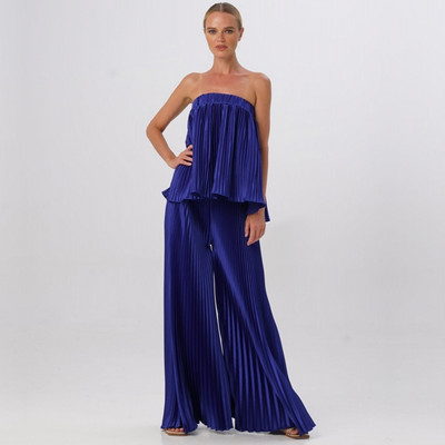 Γυναικεία σετ 2 τεμαχίων 2023 Νέα άφιξη Καλοκαιρινή ασορτί Σετ Εκτύπωση Σετ δύο τεμαχίων Αμάνικο μπλουζάκι και παντελόνι Κοστούμια Ρούχα