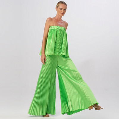 Γυναικεία σετ 2 τεμαχίων 2023 Νέα άφιξη Καλοκαιρινή ασορτί Σετ Εκτύπωση Σετ δύο τεμαχίων Αμάνικο μπλουζάκι και παντελόνι Κοστούμια Ρούχα