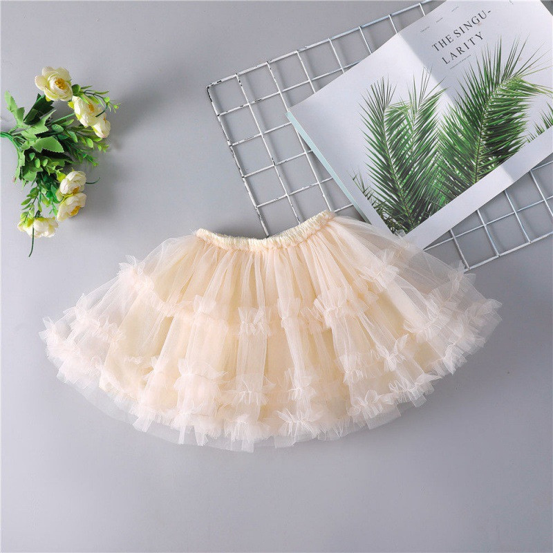 Temperament Girls Fluffy Suknja Princess Mrežasta Mini suknja 2023 Nova dječja moda Four Seasons Svestrana Performance Suknja 2-8T
