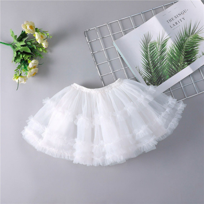 Temperament Girls Fluffy Suknja Princess Mrežasta Mini suknja 2023 Nova dječja moda Four Seasons Svestrana Performance Suknja 2-8T