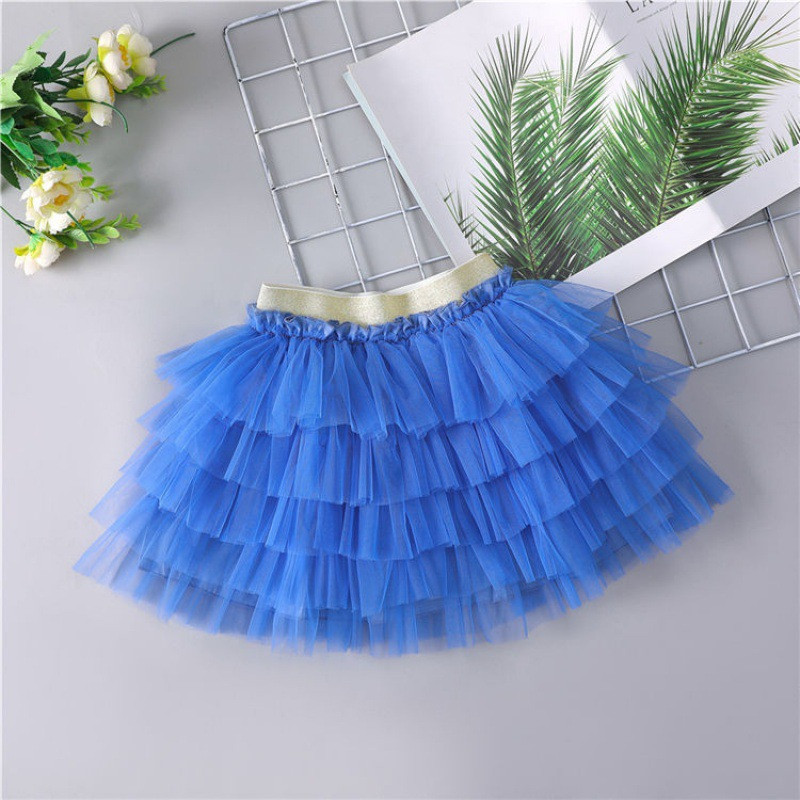 Temperament Girls Fluffy Suknja Princess Mrežasta Mini suknja 2023 Nova dječja moda Four Seasons Svestrana Performance Suknja 2-8T