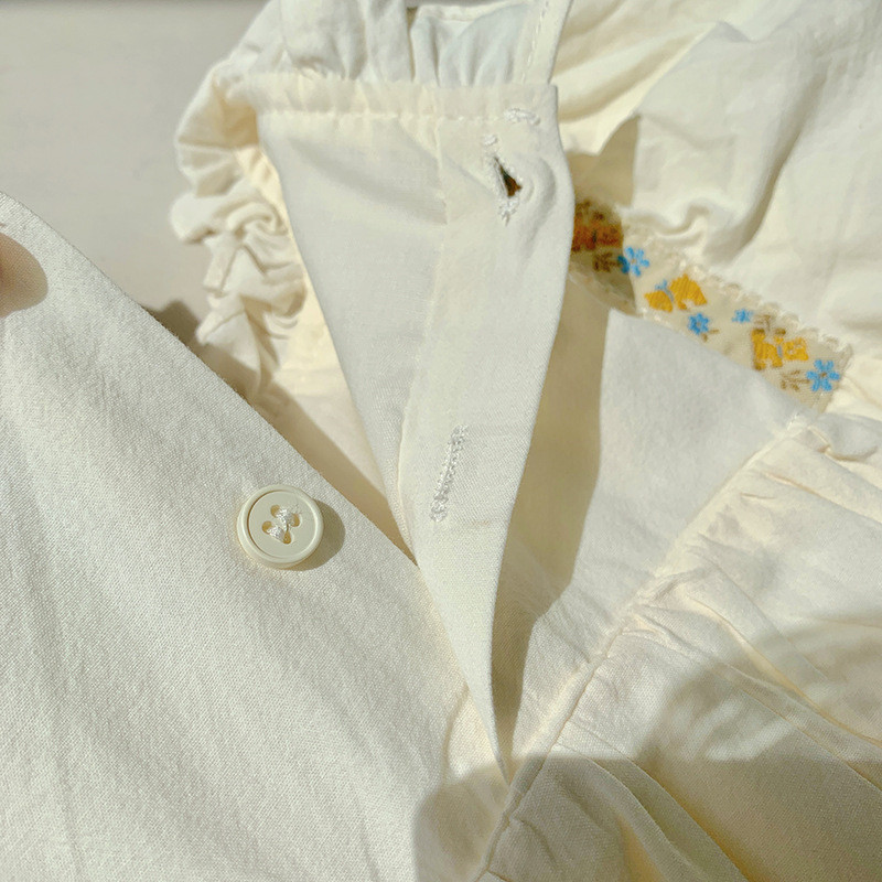 Φθινοπωρινό κοριτσίστικο φόρεμα με πλισέ όρθιο λαιμό Κεντημένο κοριτσίστικο φόρεμα Γλυκό κορεατικό παιδικό φόρεμα γαλλικής δαντέλας πριγκίπισσας