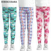 Tüdrukute säärised lastele Peenikesed kitsad tugevad elastsed püksid Laste pliiatspüksid Meduusiga merineitsi mustriga kitsad püksid laps