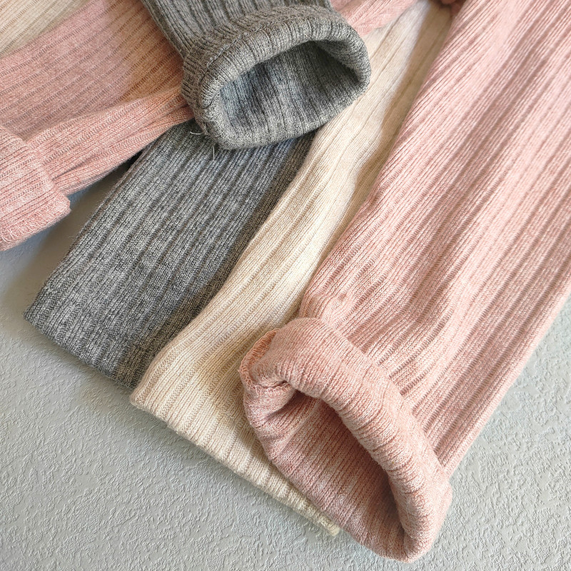 Ανοιξιάτικο φθινόπωρο παιδικό παντελόνι Γλυκό κοριτσίστικο κολάν με κλωστή για κορίτσι στενό στενό παντελόνι Παντελόνι μονόχρωμο ρίγες