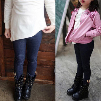 Висококачествени зимни детски панталони за момичета Детски дебели топли зимни пролетни джинсови панталони за момичета с панталон Детски панталони Детски панталони