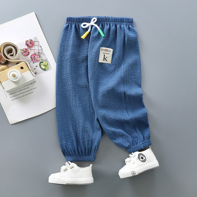 Ljetne hlače u obliku komaraca za djecu, prozračne tanke hlače, široke Haren trenirke za djevojčice, dječačke gaćice na 9 četvrtina