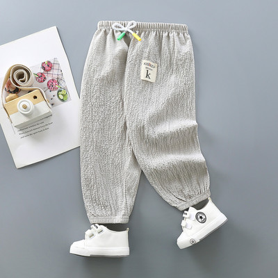 Ljetne hlače u obliku komaraca za djecu, prozračne tanke hlače, široke Haren trenirke za djevojčice, dječačke gaćice na 9 četvrtina