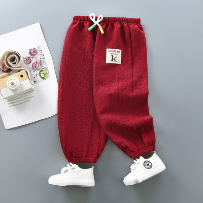 Ljetne hlače u obliku komaraca za djecu, prozračne tanke hlače, široke Haren trenirke za djevojčice, dječačke gaćice na 9 četvrtina