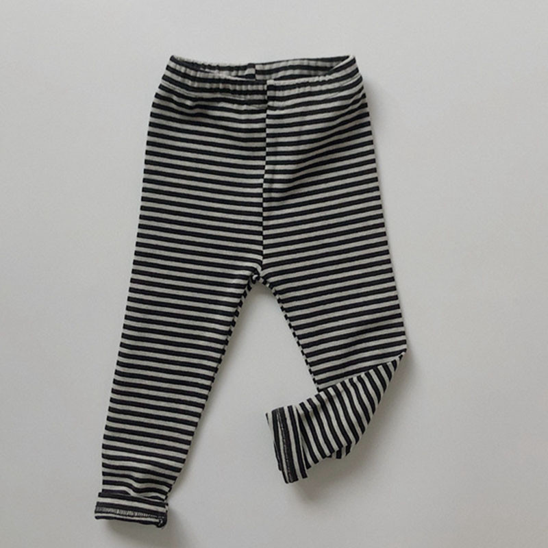 Dječje prugaste tajice Jednobojne vintage tajice Hlače s elastičnim strukom 1-6 godina Dječje ležerne hlače Proljeće Jesen Hlače za djevojčice