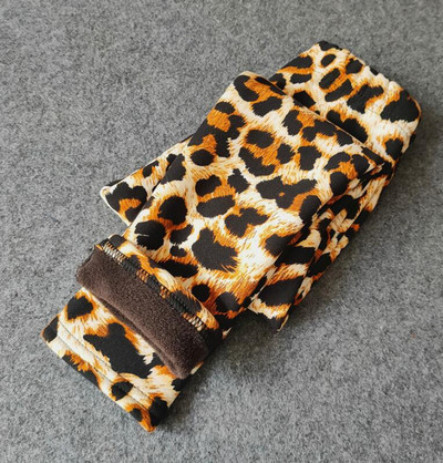Χειμερινό κολάν για κορίτσια 2022 Χοντρό ζεστό παντελόνι για κορίτσια Leopard Plus Velvet Παιδικό κολάν βελούδινο παιδικό παντελόνι για κορίτσια ρούχα