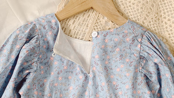 Φθινοπωρινό φόρεμα για κορίτσια Νέο ποιμαντικό φλοράλ μακρυμάνικο φόρεμα γλυκό πριγκίπισσας Παιδικό παιδικό ρούχο για κορίτσι
