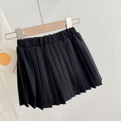 Laste tüdrukute plisseeritud seelikud Beebitüdrukute suvised vabaajaseelikud 2022 Uus saabumine Laste Tutu seelikud Must valge Armsad šifooniseelikud