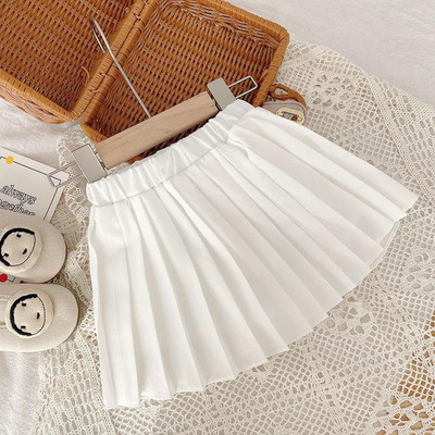 Laste tüdrukute plisseeritud seelikud Beebitüdrukute suvised vabaajaseelikud 2022 Uus saabumine Laste Tutu seelikud Must valge Armsad šifooniseelikud