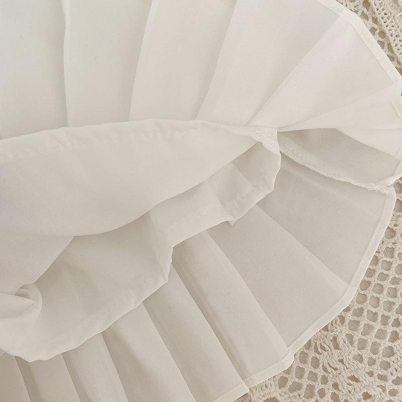 Laste tüdrukute plisseeritud seelikud Beebitüdrukute suvised vabaajaseelikud 2022 Uus saabumine Laste Tutu seelikud Must valge Armsad šifooniseelikud