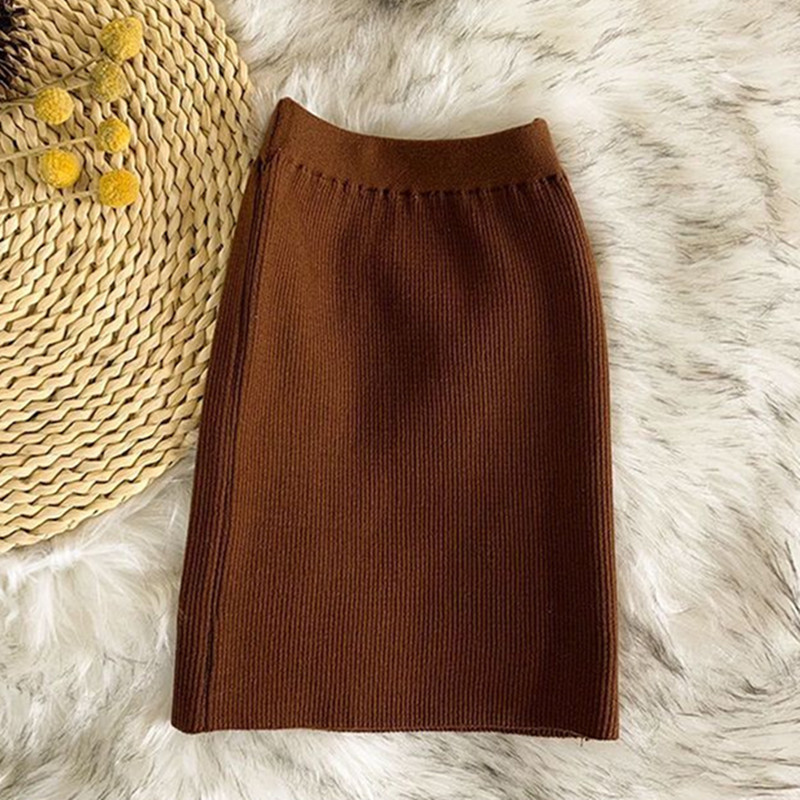 Proljeće Jesen Zima Dječja Toddler Rastezljiva Bodycon Suknja Djevojčice Pletena Suknja Donji dio Suknje Za Djecu Dječja Odjeća