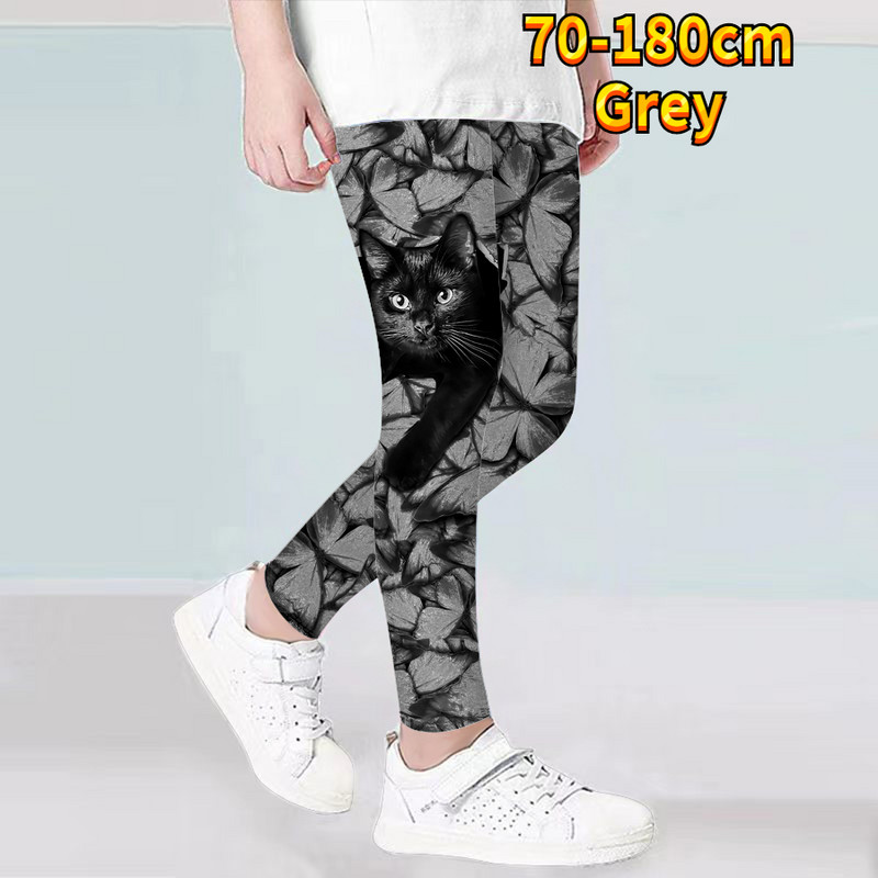 Uus disain trükitud Püksid Tüdrukud Igapäevane Vintage Muster Üheksanda Püksid Kevad ja Sügis Hingavus Püksid Jooga Retuusid