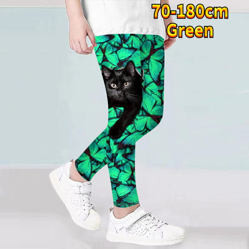 Uus disain trükitud Püksid Tüdrukud Igapäevane Vintage Muster Üheksanda Püksid Kevad ja Sügis Hingavus Püksid Jooga Retuusid