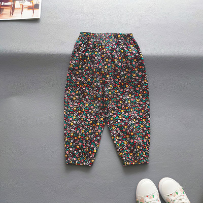 Suvised Beebid Tüdrukud Poisid Lahedad hingavad rannapüksid Armsad tüdrukud Lilled Püksid Lapsed Vabaajakirjaga Sissetõmmatavad jalapüksid