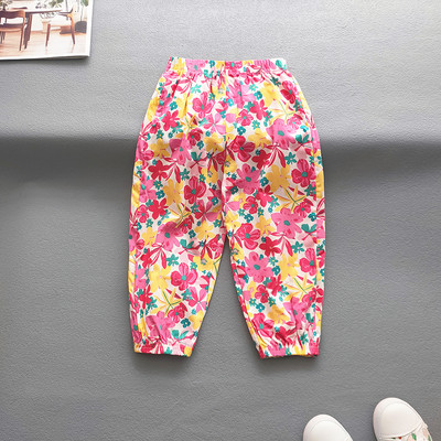 Suvised Beebid Tüdrukud Poisid Lahedad hingavad rannapüksid Armsad tüdrukud Lilled Püksid Lapsed Vabaajakirjaga Sissetõmmatavad jalapüksid