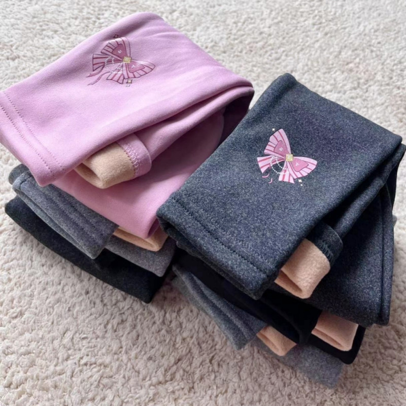 Tajice za djevojčice 2023. Jesen Proljeće Zima Dječje Plus Baršunaste hlače Zadebljane Tople duge hlače za djecu Bebe uske pencil hlače