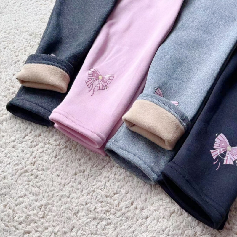 Tajice za djevojčice 2023. Jesen Proljeće Zima Dječje Plus Baršunaste hlače Zadebljane Tople duge hlače za djecu Bebe uske pencil hlače