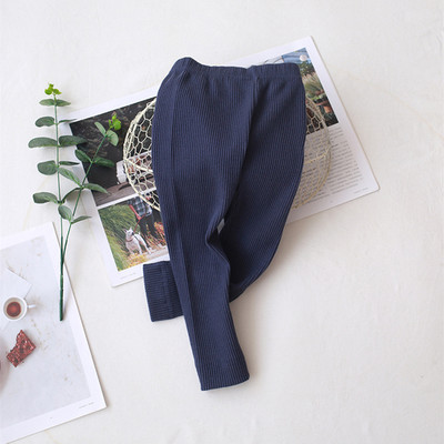 Kevad-sügis ühevärvilised puuvillased püksid Tüdrukutele Õhukesed SÄÄRSED Imikud Lapsed Elastsed püksid Lasteriided