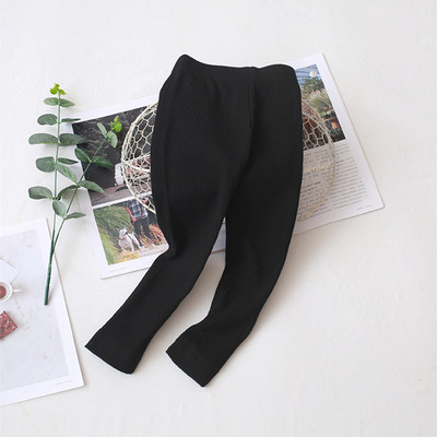 Kevad-sügis ühevärvilised puuvillased püksid Tüdrukutele Õhukesed SÄÄRSED Imikud Lapsed Elastsed püksid Lasteriided