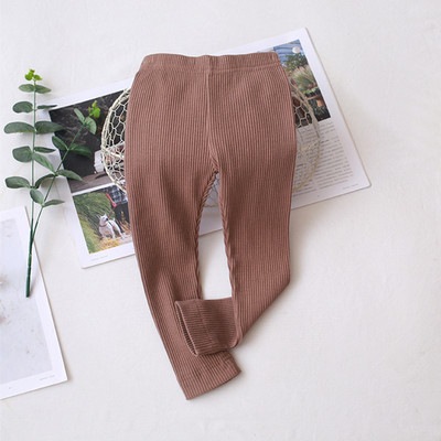 Kevad-sügis ühevärvilised puuvillased püksid Tüdrukutele Õhukesed SÄÄRSED Imikud Lapsed Elastsed püksid Lasteriided