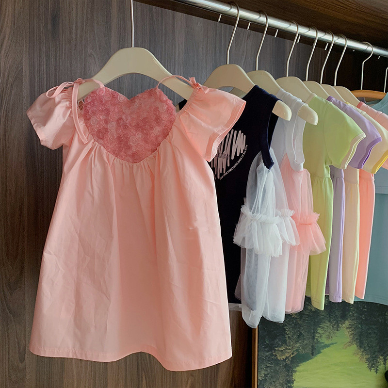 Haljina za djevojčice, ljetna nova korejska dječja lutka s naramenicama, slatka haljina za princezu, moderna dječja odjeća s cvijećem