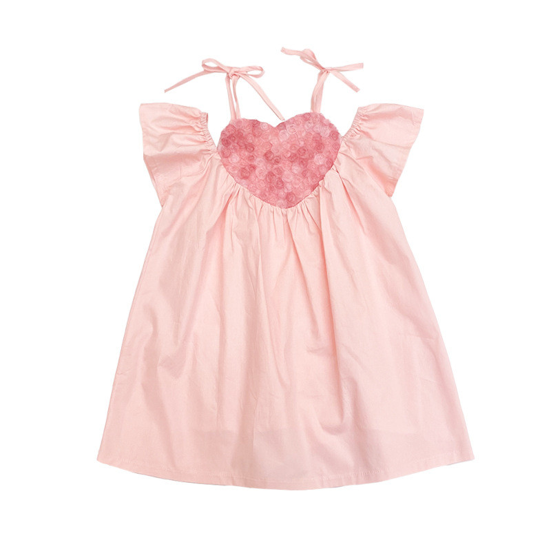 Haljina za djevojčice, ljetna nova korejska dječja lutka s naramenicama, slatka haljina za princezu, moderna dječja odjeća s cvijećem