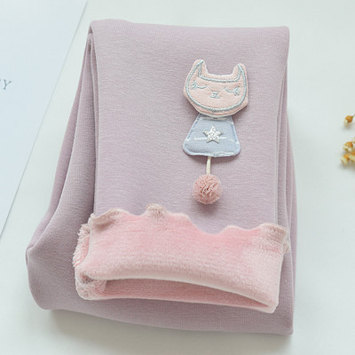 Tajice za djevojčice Fleece Tanki Baršun Proljeće Jesen 2023 Tople Baby Pamučne Hlače Dječje Hlače Zimska Odjeća za Djevojčice