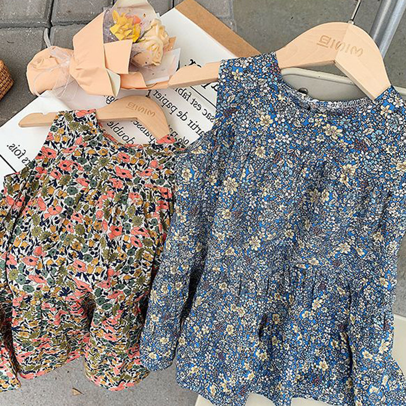 Ljetna haljina za djevojčice, slatka princeza Vestidos, plisirana haljina s cvijećem, kratkih rukava, nova modna dječja odjeća široka dječja odjeća