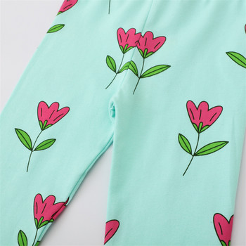 Нови панталони с клинове за момичета с щампа на цветя Горещи продавани детски тесни панталони тип молив