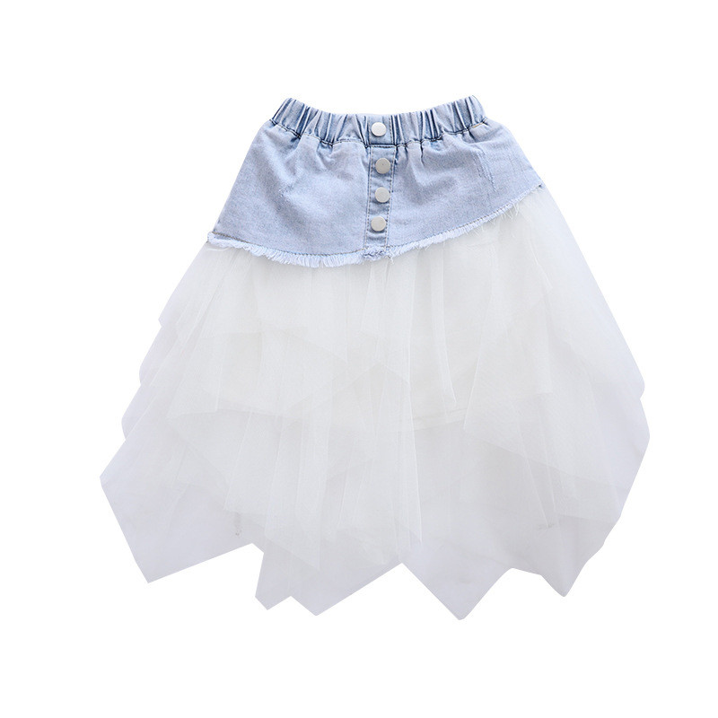 Ljetna suknja za djevojčice Dječja tutu suknja Mrežaste traper duge suknje Odjevna kombinacija Dječja odjeća Gornja dječja odjeća Suknja princeze LZ193