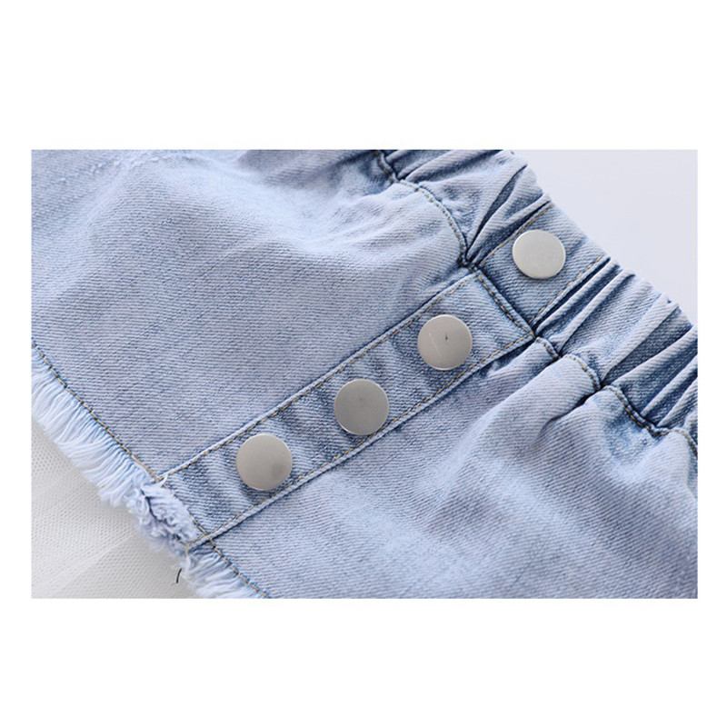 Ljetna suknja za djevojčice Dječja tutu suknja Mrežaste traper duge suknje Odjevna kombinacija Dječja odjeća Gornja dječja odjeća Suknja princeze LZ193