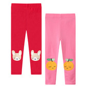 Uus saabumine Sidrunipuuviljade ja -loomade mustriga tüdrukute säärised. Sobilik loomamustritega väikelastele