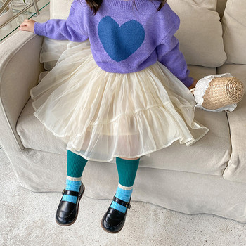 Κοριτσίστικο φόρεμα για κορίτσια Παιδική φούστα Πριγκίπισσα Κοριτσίστικες φούστες Κορεάτικο στυλ Υπέροχη παιδική φούστα από πλέγμα Βρεφικά ρούχα για κορίτσια QZ254