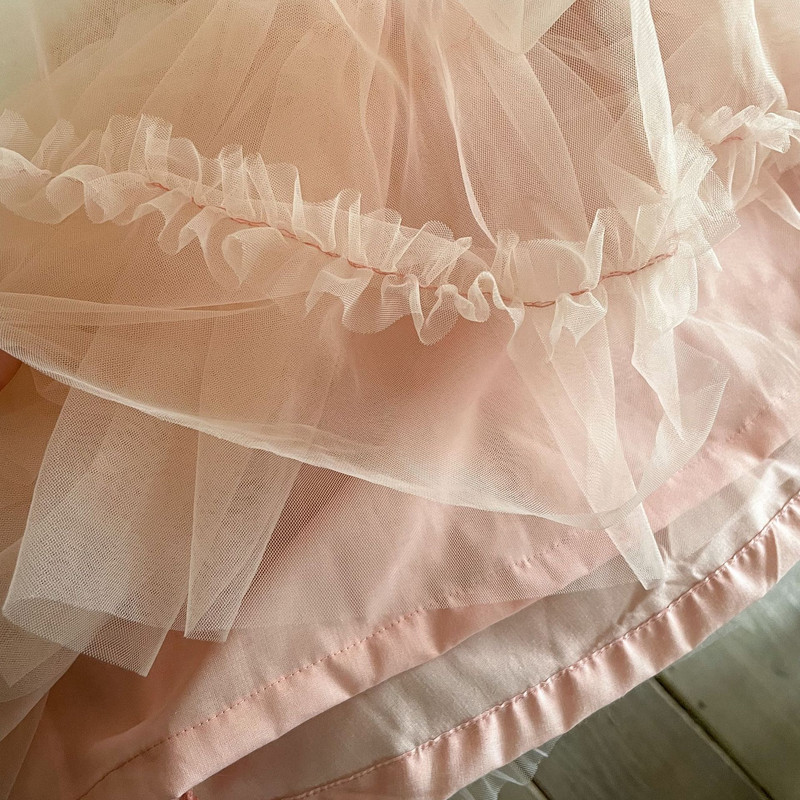 Κορεάτικο στυλ Κοριτσίστικες φούστες 2023 Νέα μεσαία μακριά φούστα με μπαλάκι μονόχρωμα παιδικά ρούχα