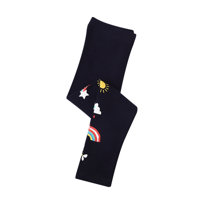 Hlače tajice za djevojčice s uzorkom duginih boja Popularno prodavane uske hlače pune dužine za malu djecu Dječja odjeća