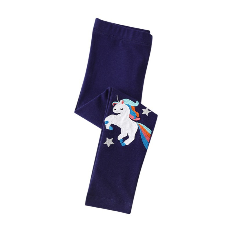 Multifilmid Ükssarvikutähed Prinditud Tüdrukud Retuusid püksid Mood Puuvill Kevad Sügis Lapsed Kitsad püksid väikelaste püksid