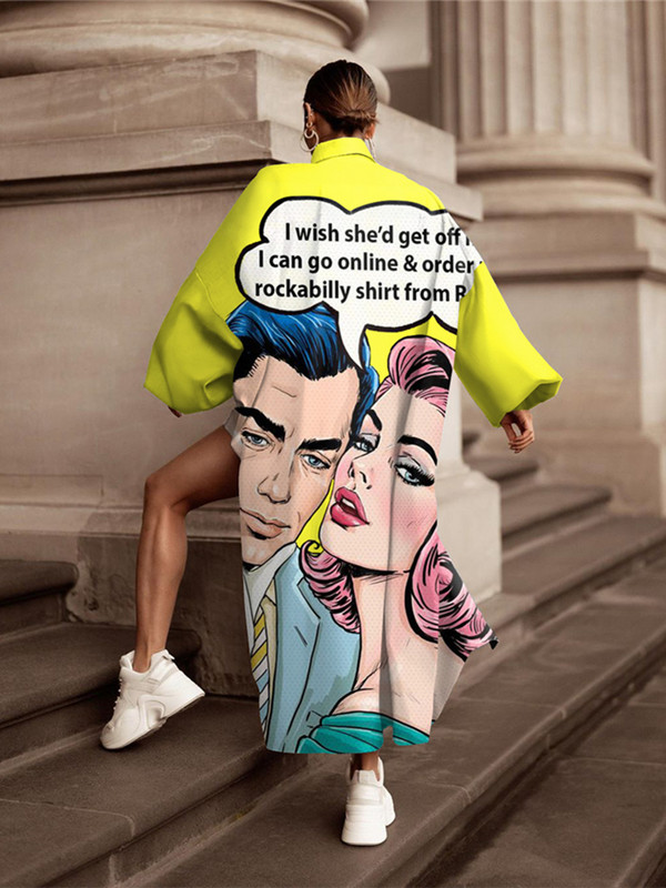 Predimenzionirani dvodijelni kompleti kratkih hlača Ženska trenerka Jesenska odjeća Bluza s printom crtića Duga majica Top kratke hlače Odijelo Modni ženski komplet